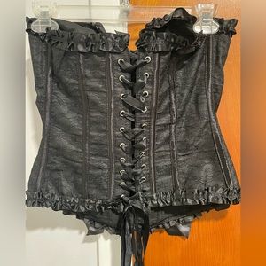 Bow detail bustier top